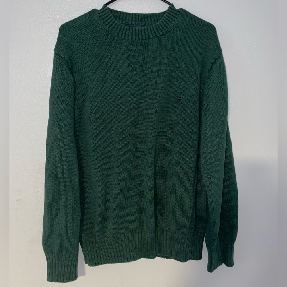 Green Nautica Crewneck Sweater